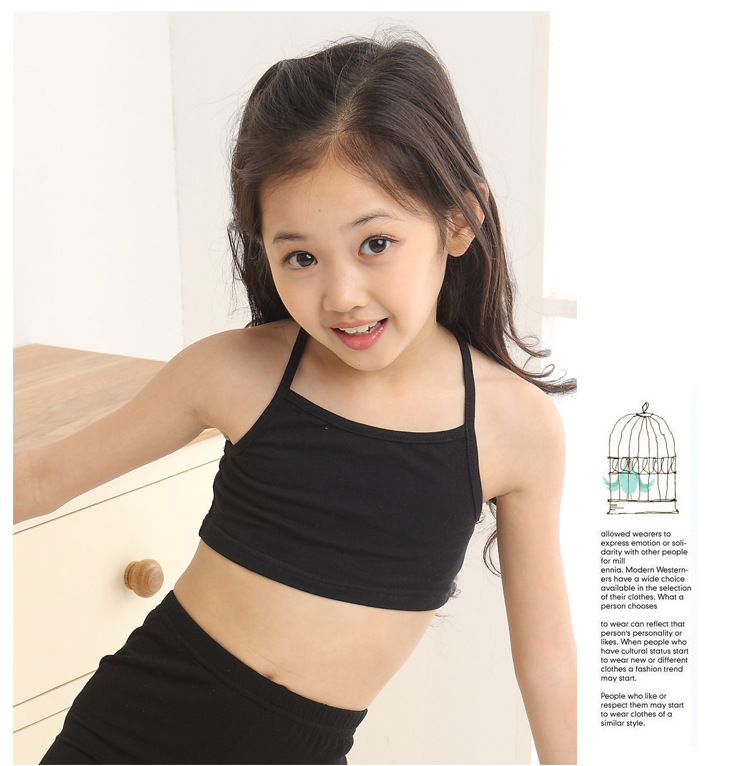 Qoo10 - Girl bra stomacher wrapped in chest children s underwear child  strap l : Baby/Kids Fashio